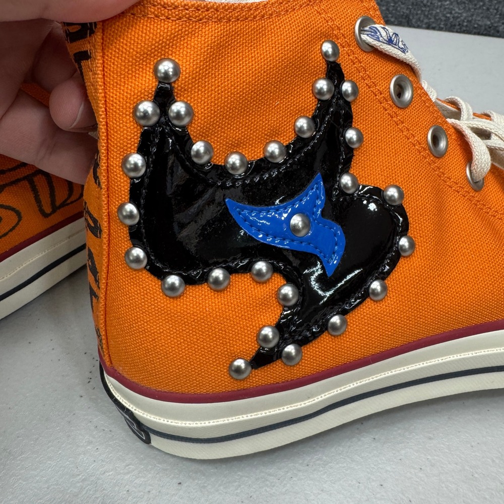 Converse Chuck 70 Hi Come Tees Unisex Mens11.5/Womens13.5 Sun Orange High Top - Picture 7 of 11